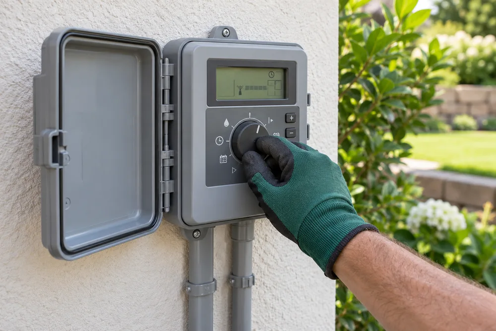 Illustrative irrigation timer and controller adjustment